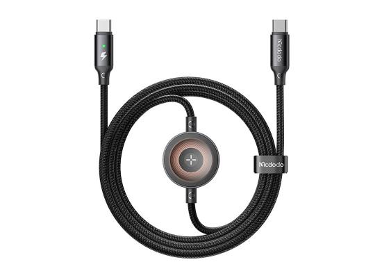 Mcdodo CA-2580 2-in-1 USB-C cable + Apple Watch charger, 60W, 1.5m - Black